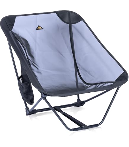 Helinox Ground Chair Ultralight, Portable Outdoor Chair, Black